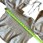 Topshop  Shirred Satin Blouse Photo 7