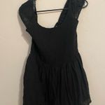 American Eagle  Outfitters Dress Black Flowy off-the-shoulder Photo 0
