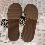 Lucky Brand Size 9.5 Black Decime Slide Sandals Two Tone Braiding Flat Photo 4