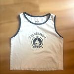 PacSun Graphic Tank Top PS / LA Club De Monaco Cropped Raw Hem Size Medium Photo 3