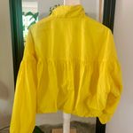 Free People  Now Or Never Yellow Women's Windbreaker Jacket Photo 2