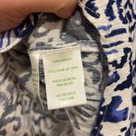 Lilly Pulitzer  Nita Cover Up Womens Blue White Print Off Shoulder Size XS Photo 6