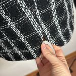 Lush Clothing LUSH Tweed White Black Silver Plaid Wool Blend One Button Blazer Size M Photo 8