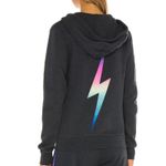 Aviator Nation Rainbow Bolt Hoodie Zip Sweater Sz S Photo 1