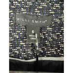 Willi Smith Women’s  Blue, Black, Silver Tweed Open Blazer size 6 Photo 1