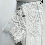 Moon River Anthropologie  White Lace Fit & Flare Boho Dress Size S Small Photo 5