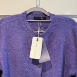 Endless Rose  PuffSleeve Button Front Wool Blend Sweater Lilac Purple XS NWT Photo 3