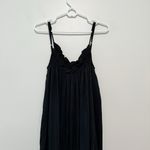 J.Crew  Black Ruffle Beach Dress‎ in Airy Gauze Size Small/Medium Photo 5