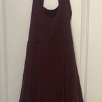 Elegant Burgundy Halter Dress Red Size XL Photo 0