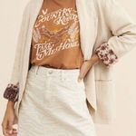 Free People Distressed Denim Skirt Mini Photo 0