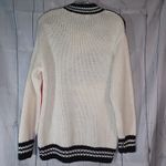 Vintage International Stefano sportswear hand knit car sweater Black Size M Photo 9