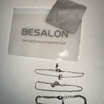 letter e silver bracelet set Photo 1