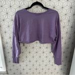 Free People Movement Purple Micro Crop Long Sleeve Photo 3