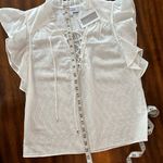 Intermix  Florance Flutter Sleeve Blouse‎ NEW With Tags - Size S. Photo 10