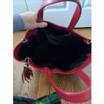 PURIFICACION GARCIA Handbag Calf Hair Leopard Print Zip Sections Red Photo 6