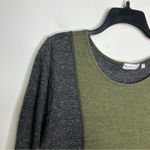 Habitat green & gray long sleeve shirt women’s size XL cozy casual boho Photo 4