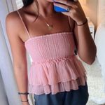 BB Dakota by Steve Madden pink ruffle tank top Photo 1