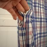 L.L. Bean purple madras plaid shift dress size 8 Green Photo 5