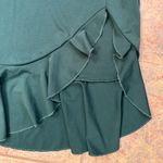 Amazon  hunter green one shoulder formal bodycon dress with ruffles Photo 4