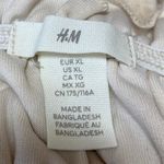 H&M Beige Sleeveless Smocked Square Neck Cami Camisole Tank Crop Top Size XL Photo 2