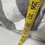 Madewell Skirt Midi Grey White Striped Overlay Wrap Tulip Hem Slit Linen Blend S Photo 7