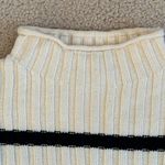 ZARA Knit Striped Mock Neck Sweater Photo 1