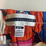 Jules & Leopold  Floral Pull On Wide Leg Pants Boho Hippie‎ 70s Size Medium New Photo 6