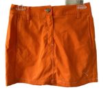 Puma Sports Lifestyle Women's Orange Athletic Wear Leisure Sporty Skirt Pockets Photo 0