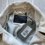 ALLSAINTS NWT ALL SAINTS Plait Balfern Suede Leather Biker Jacket, Luna Blue - Size US 6 Photo 2