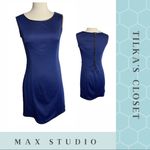 Max Studio #20  navy sleeveless knee length dress Photo 1