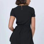 Princess Polly Black Romper Tie Front Photo 1