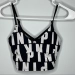 PINK - Victoria's Secret PINK VICTORIA’S SECRET Ultimate Unlined Bralette XS Black White Graphic Photo 7