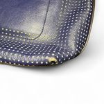 Coach 2013 Legacy Navy Blue and Citrine with perforated leather Hobo Tote Bag Photo 7