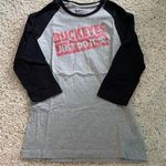 Nike women’s ohio state buckeye three quarter length tee, size medium! Photo 0