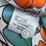 Escada Vintage Silk Butterfly Moth Floral Silk Button Photo 13