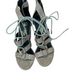 So Me Sydney sz9 4.5” block heel tan suede like sandals minimal signs of wear Size 9 Photo 0