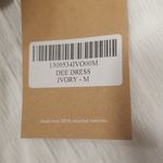 Reformation 💕💕 Dee Dress ~ Long Sleeve Mini Ivory Medium M NWT Photo 13