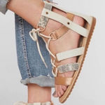 Sorel  Ella Gladiator Lace-Up Sandals Women’s Size 8 Natural EUC Photo 0