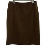 Apt. 9  Stretch Brown Pencil Skirt Photo 0