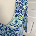 Lilly Pulitzer NWOT  Erin Blue Crush Dress 3/4 Sleeve Neon Size Small Photo 1