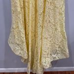 La Femme 28565 Yellow Lace Maxi Skirt ONLY 0 Photo 5
