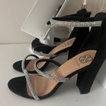 Daisy Fuentes Black Shimmer Heels  Photo 1