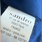 Sandro cobolt Blue adjustable spaghetti strap Midi Dress Photo 9