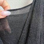 ZARA NWT Knitwear Long Black Strappy Metallic Sparkle Party Dress Size small Photo 2