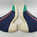 Opening Ceremony Grunge Lace Up Sneakers Canvas Booties Color Block Size EU 37 Photo 10