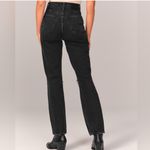 Abercrombie & Fitch Abercrombie &‎ Fitch A&F Curve Love ‘90s Straight Ultra High Rise Black Jeans 24 Photo 2