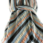 Lela Rose Stripped V Neck Bow Tie Belted Wide Leg Jumpsuit Size 2 Photo 6