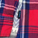 Kuhl  Womens S Plaid Red Blue Flannel Button Up Shirt Outdoor Hiking‎ Photo 5