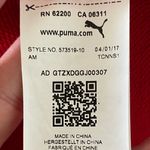 Puma  Red & White Quarter Zip Turtleneck Crew Dress Size Small Sporty Chic Casual Photo 9