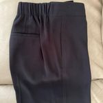 Elie Tahari Elite Tahari PLEATED BLACK STRAIGHT LEG PULL ON PANT Photo 14